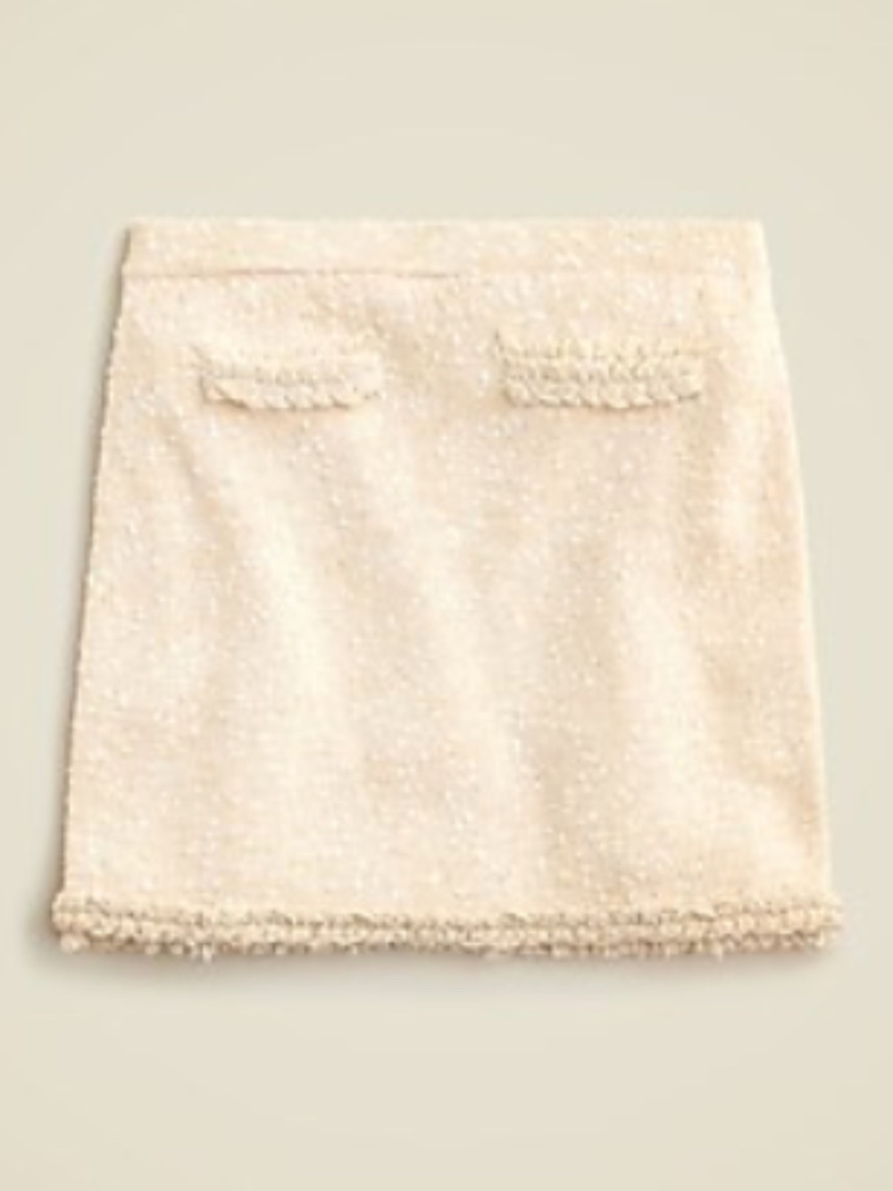 J. Crew Marled Fringe Trim Mini Sweater Skirt